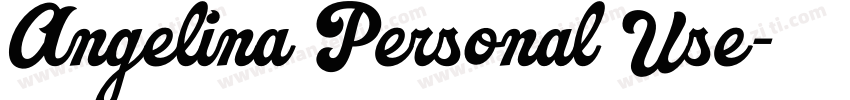 Angelina Personal Use字体转换